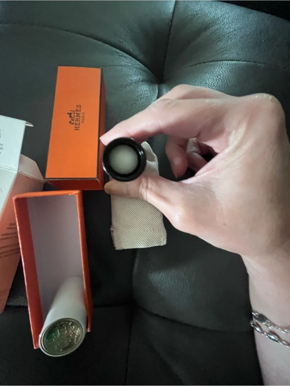 Hermès Rouge Hermès Lip Care Balm - Giftable W/ Box & Dusty